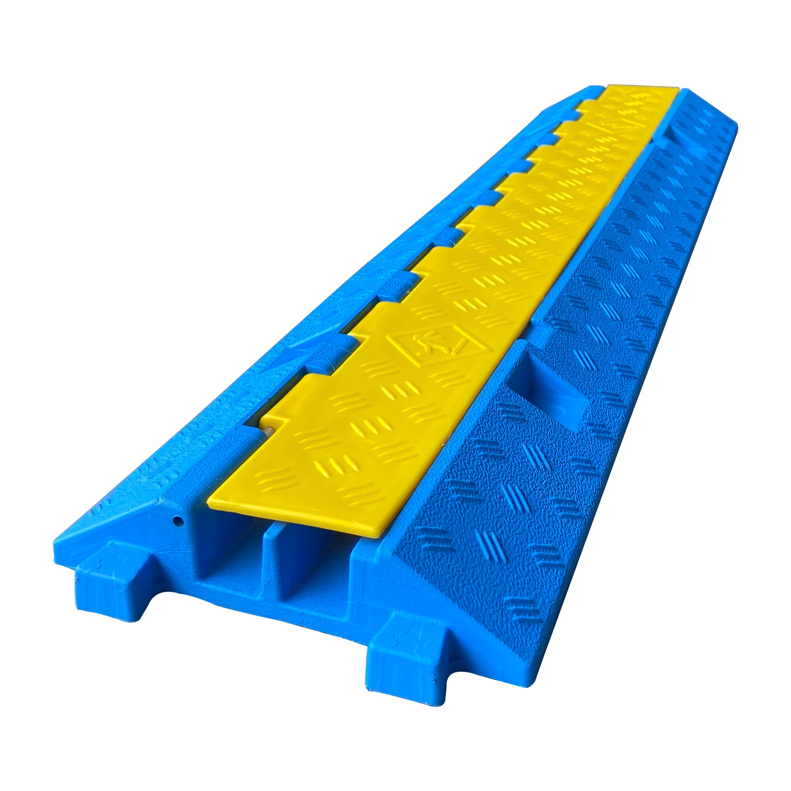 Outdoor Rubber Cable Cover Ramp 2 Channel Cable Ramp Protector