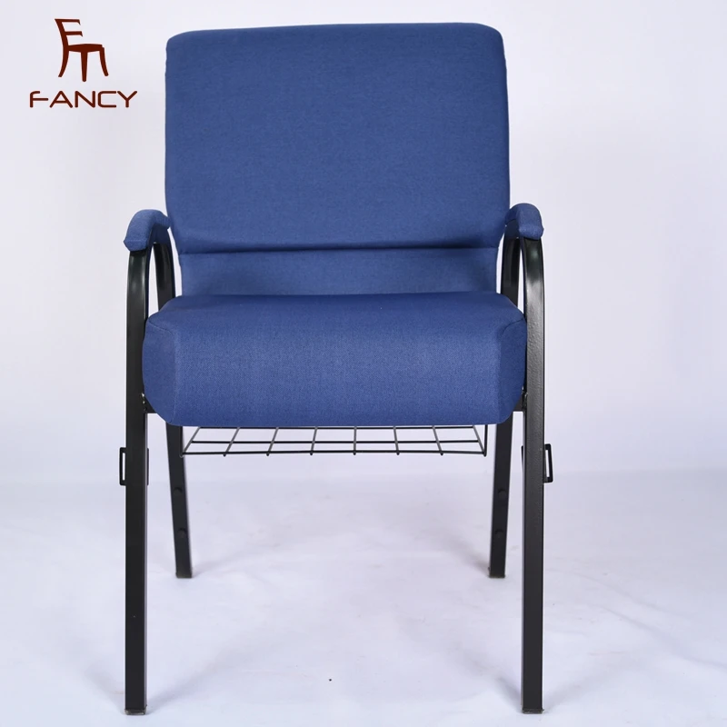 Cheap chairs for church with arm used church chairs