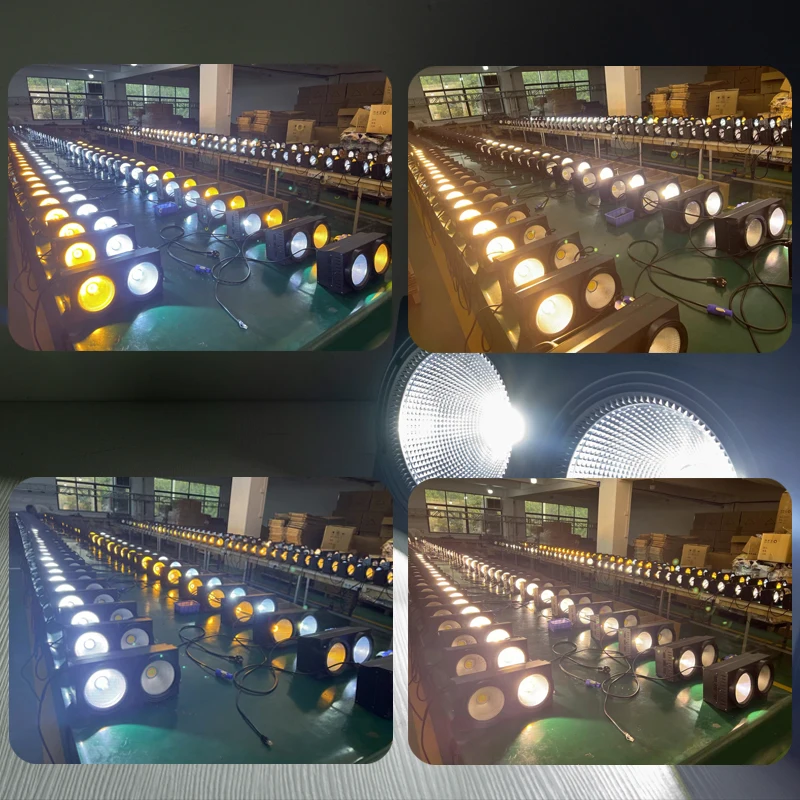 Kinusdjs Factory Supply Stage Two Eyes COB Audience Lighting 200W Warm White/Cold White LED For Stage Party vocal concert