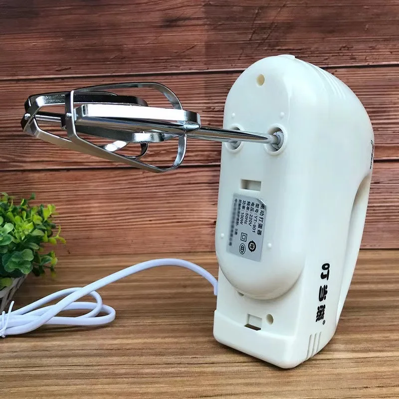 7 speed control Stainless Steel hooks and chrome beaters attached cake Plastic Electric hand mixer