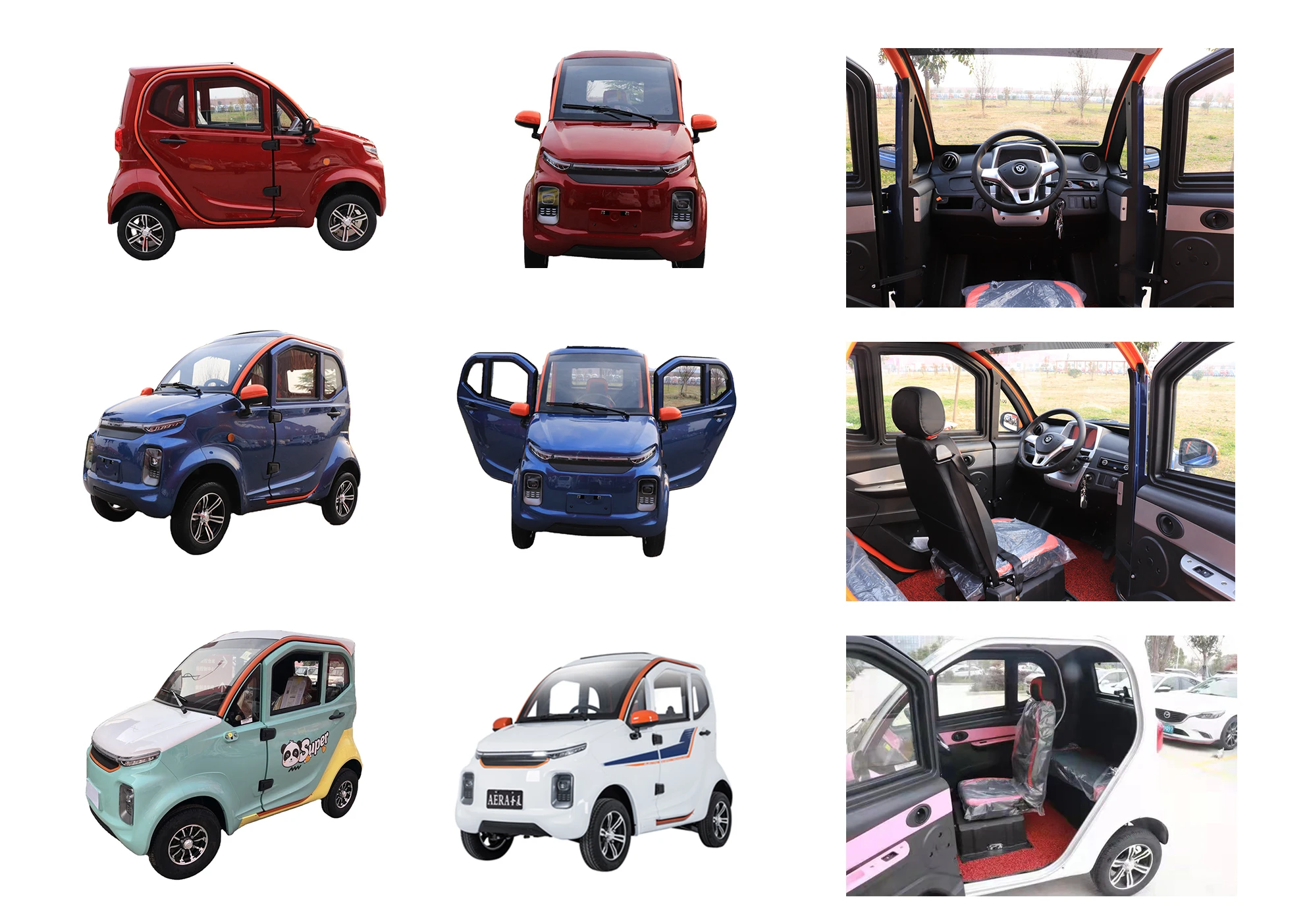 Pink Dolphin EEC Certified Electric Cars Exporter 4 Wheel Enclosed Cabin Scooter Adults Chinese Electrical Low Speed Vehicle