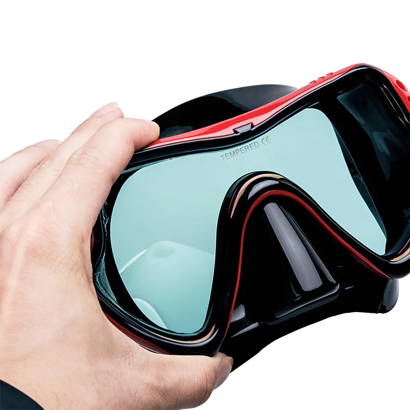 Swim equipment Tempered Lens Swimming Goggles Single Len Mask Scuba Diving mask
