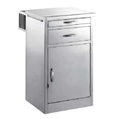 China Manufacturer Factory Direct Price Medical Overbed Cabinet Bedside Cabinet with Table