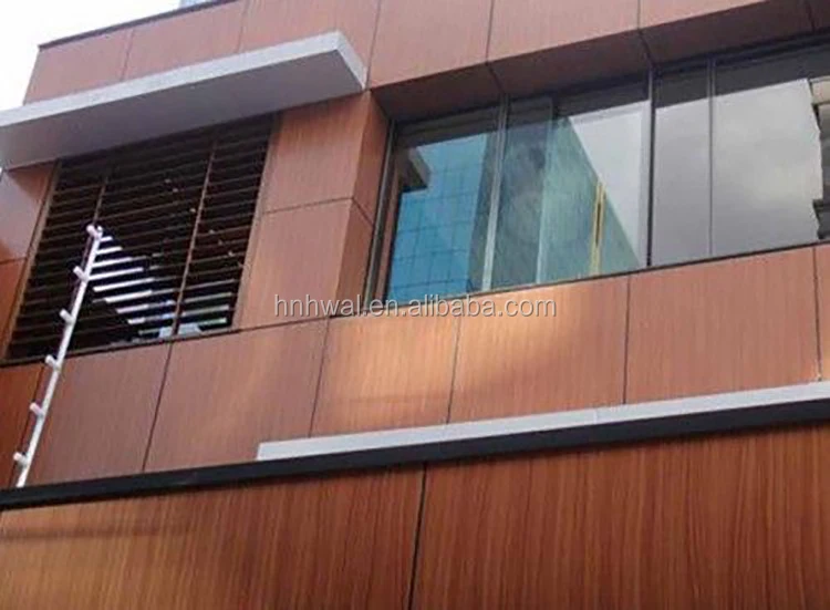 newest wholesale price wood color texture aluminum sheet for making wooden grain ACP aluminium composite panel