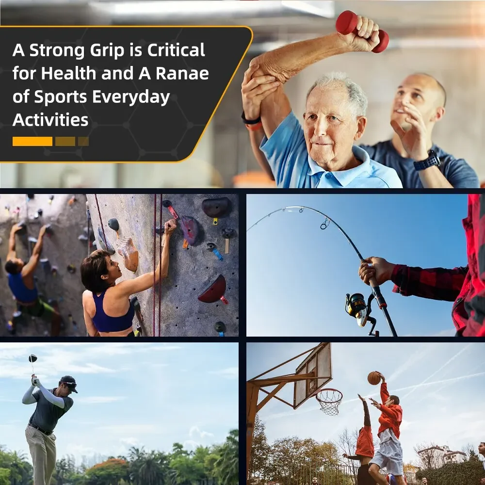 Grip Strength Tester 396Lbs/180Kg Digital Hand Dynamometer Grip Strength Meter USB LCD Screen Hand Grip for Power Training Sport