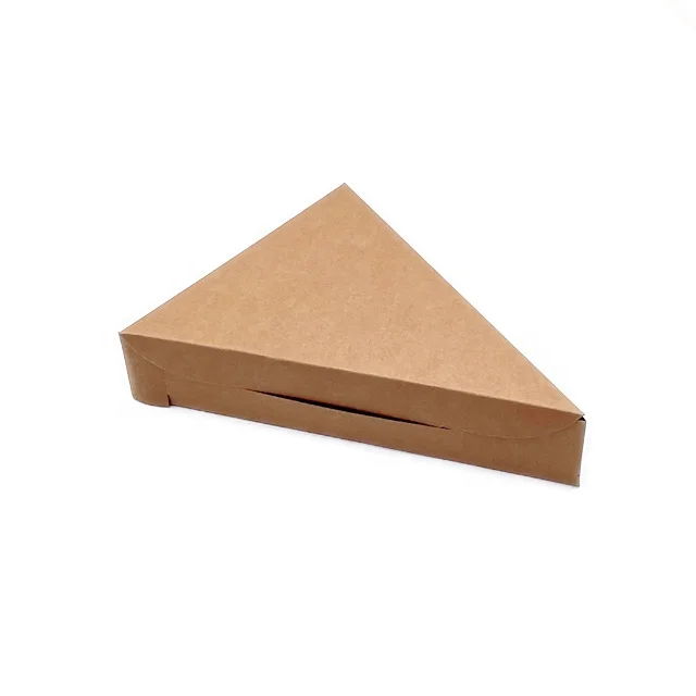Kraft and Green Paper Boxes without Print Recyclable Material Take out Container Box Easy To Carry