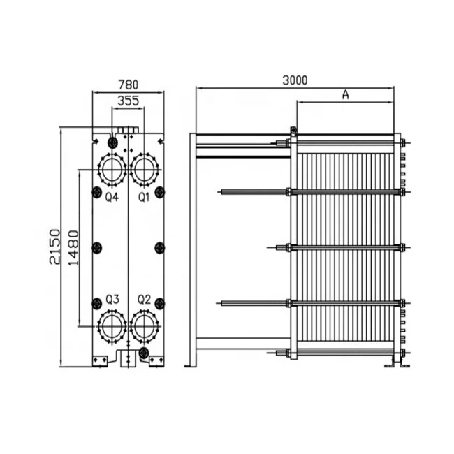  Gasket Plate Heat Exchanger for Water and Steam with Good Price