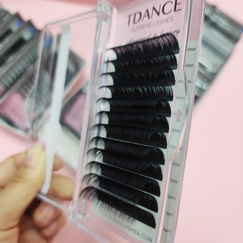New Rapid Blooming Beginner Volume 0.07 TDANCE LASH Private Label Eyelash Extension Individual Lashes Silk Eyelash Extension Dd