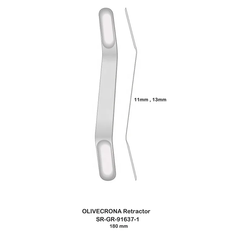 Abdominal OLIVECRONA Nerve Root Retractor and Brain Spatula
