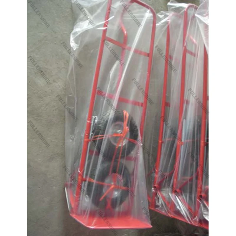 HT1805 two wheel warehouse storage steel platform hand trolley