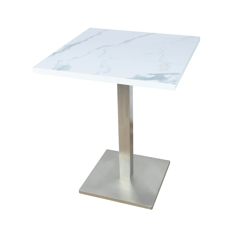 Imported Industrial Restaurant Outdoor 8 Seater Dining table With Melamine Top