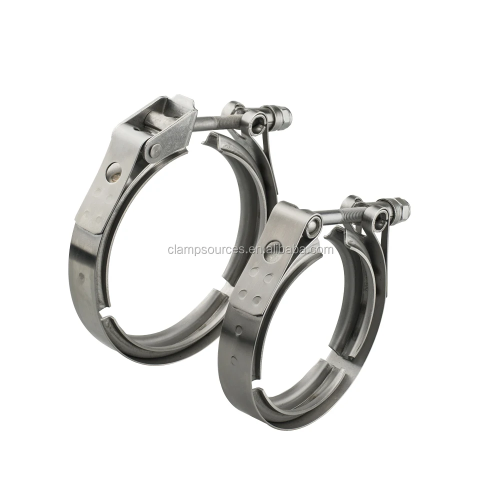 Stainless Steel Heat resistance Duct Hose Clamps Pipe Tube Strong Throat Hoop