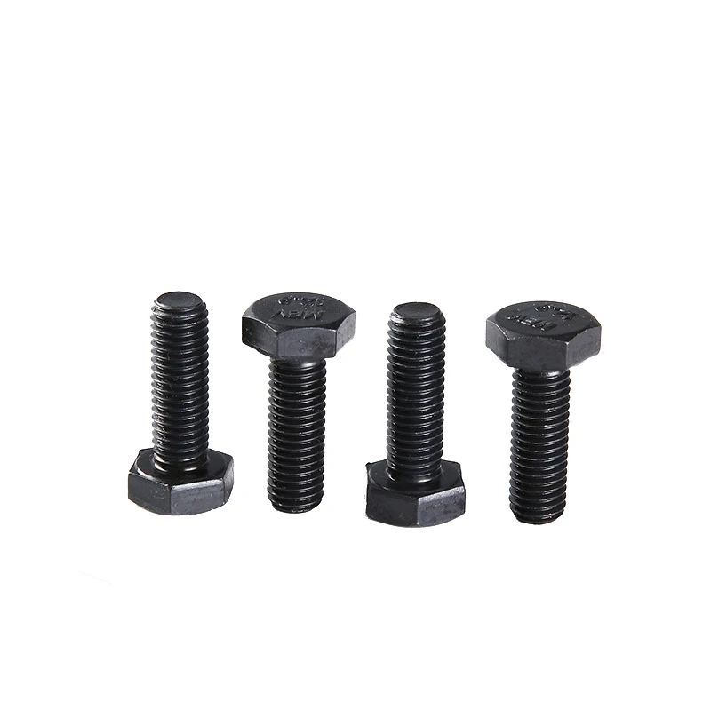 Factory price DIN 933 black oxide high-strength Carbon steel  full thread hexagon head bolts