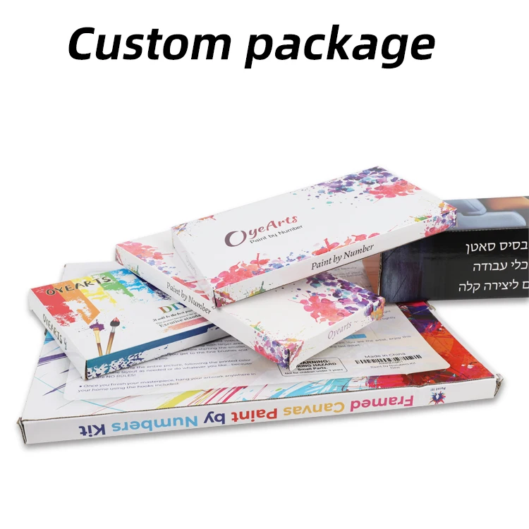 Wholesale OEM ODM Custom DIY Paint by Numbers Kits Sets For Adults And Kids Beginner Oil Painting Kit Four Season Tree of Life