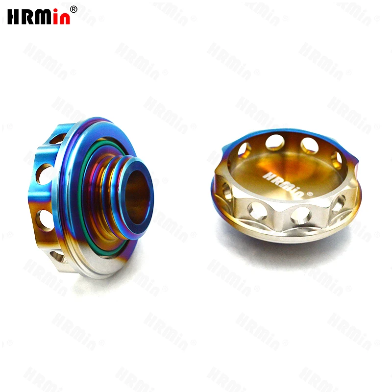 HRMin High quality Gr.5 titanium Ti-6al-4v Automotive fuel tank cap oil cap M37 for Toyota Racing car