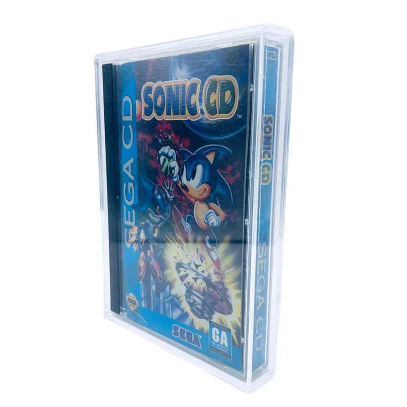 Acrylic UV Protected CD Long Box display case fits Game boy PS1 Sega CD Sega Saturn Protected case Box Display Rack Holds