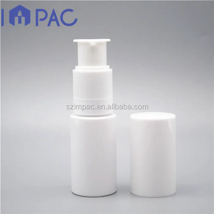 Pocket size cosmetic white plastic powder bottle for spraying 35ml
