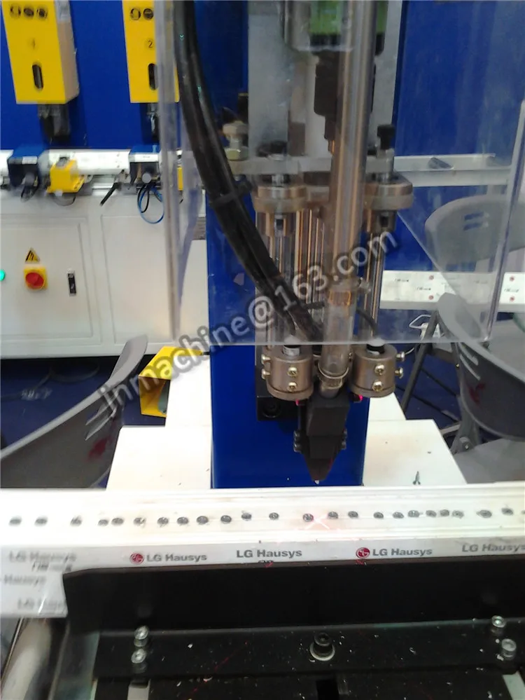 UPVC single head screw fasten machine for window and door manufacturing