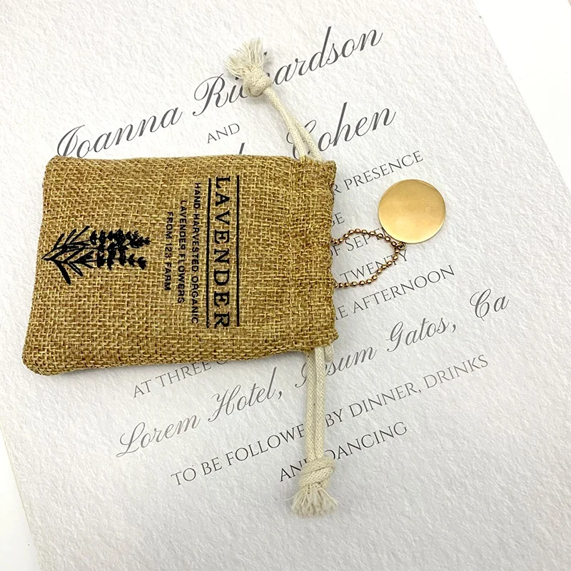 Small Burlap Gift Bags With Drawstrings Jute Hessian Product Packing Bag Gunny Rice Grain Hemp Sacks Bags