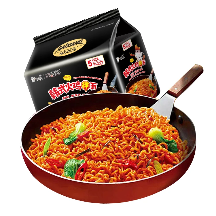 Dry Asian Style Hot Chicken  Flavor 112g Instant Ramen Noodles