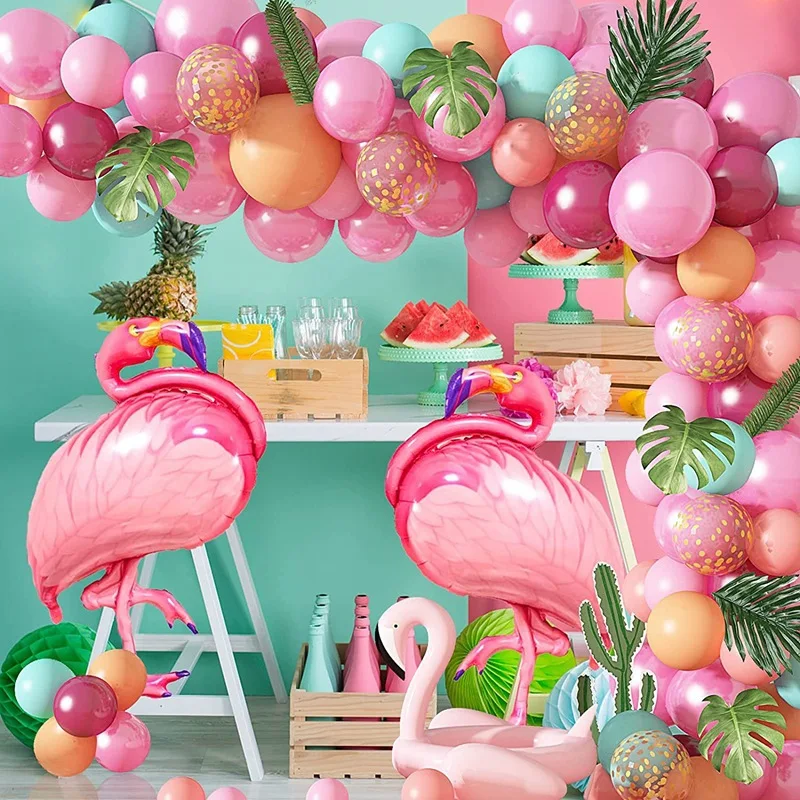 Flamingo Theme Balloon Garland Set Birthday Party Balloon Mariage Decorations Balloon 40 Inch Arch Kit