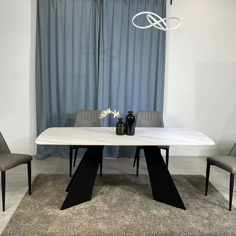 Modern home furniture Restaurant table Luxury dining table and chairs with table