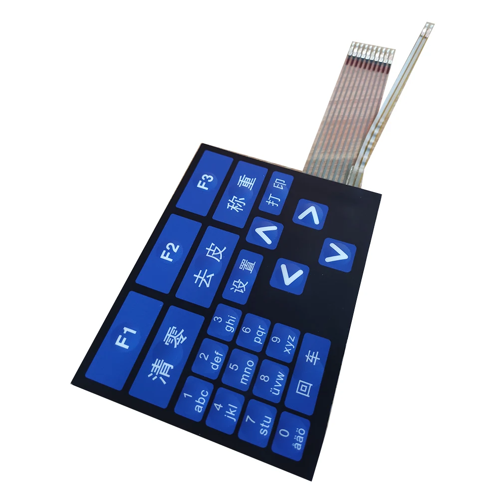 Пользовательский размер клавиатуры с ЧПУ плата управления пользовательская мембранная клавиатура тиснением FPC
