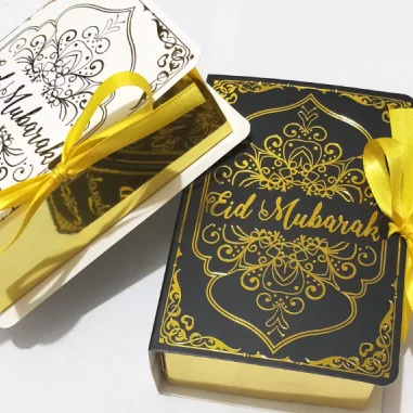Ближний Восток Ид Мубарак коробка конфет Подарочная складная книга Праздничная вечеринка