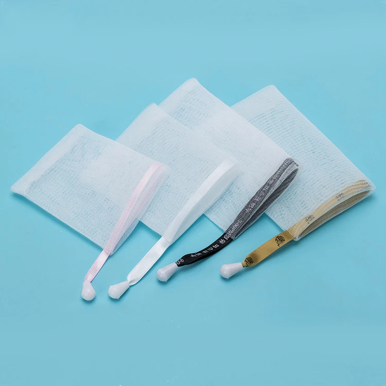 Оптовая продажа изготовленный на заказ маленький мешочек для мыла завязках из полипропиленового материала и добавленного красителя