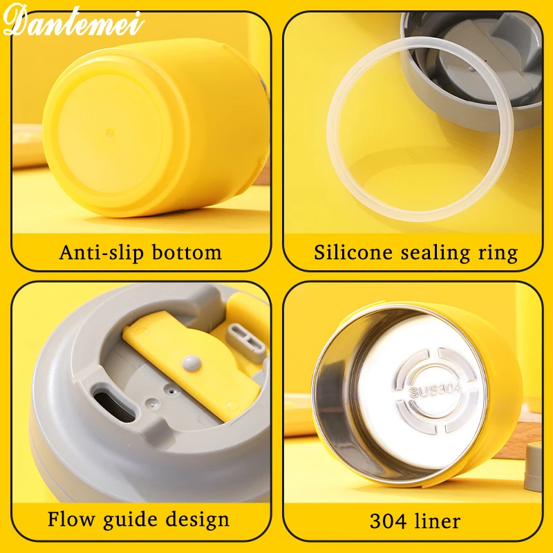 Best Quality Customized Logo Cold Drink Cup 304 stainless steel coffee cup With Lid