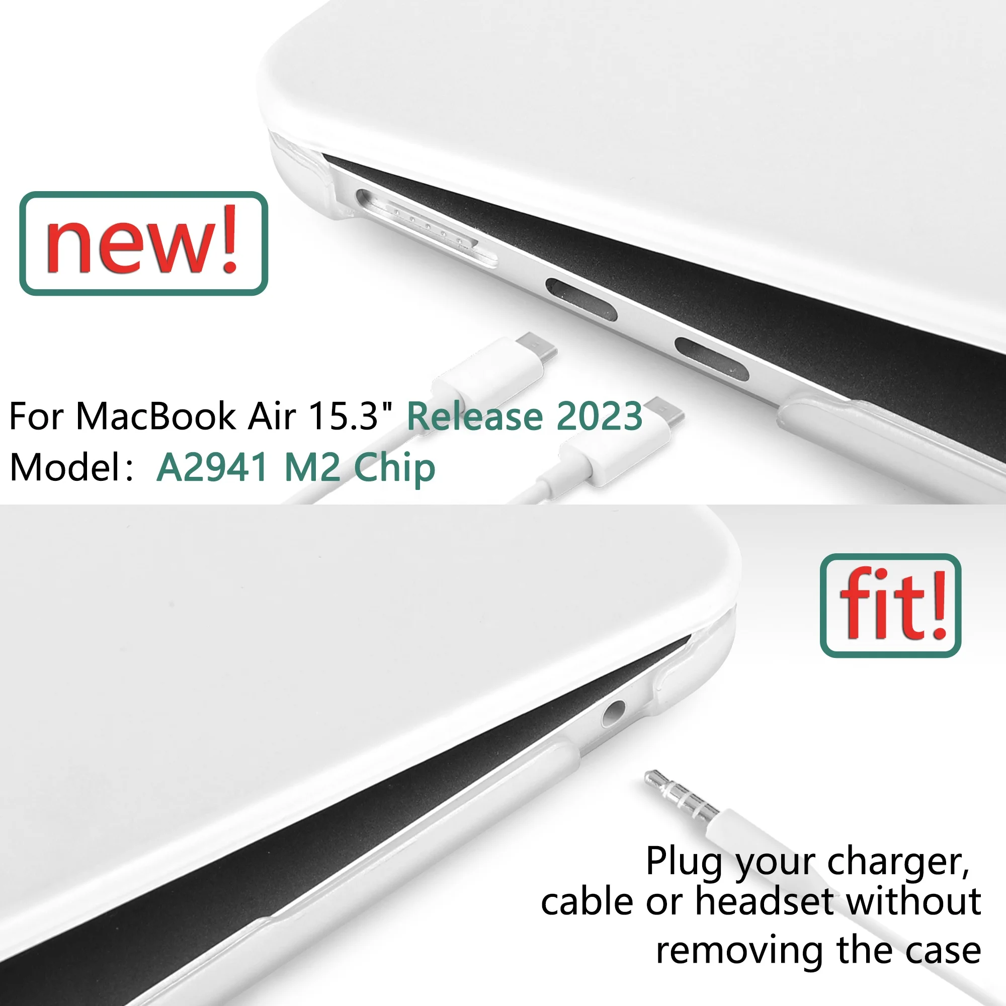 Матовый Новый настраиваемый чехол для ноутбука Air 15,3 дюймов 2023 для macbook 15 air A2941 с микросхемой м2