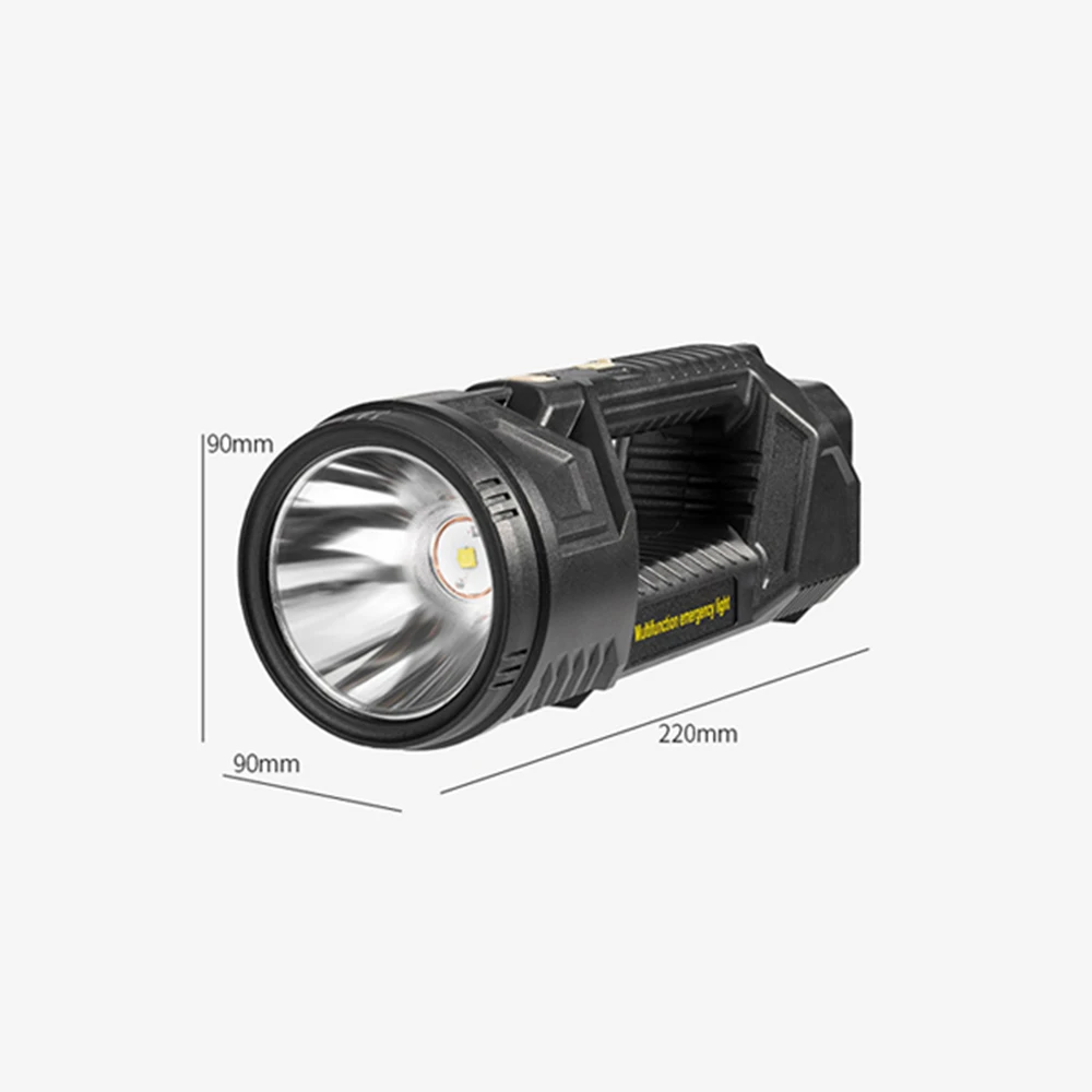 Multifunctional Super Bright Adjustable Rotatable Built-in Battery Hand Lamp Led Solar Flashlight Outdoor Emergency Searchlight