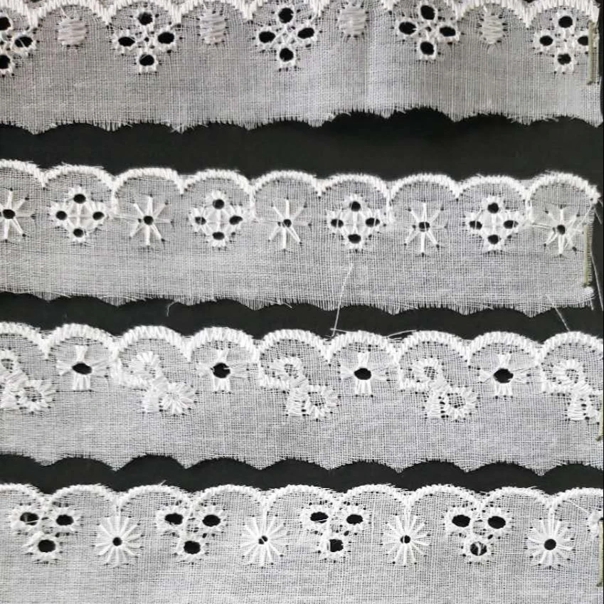 1 inch embroidery TC lace 2.5cm lace trim