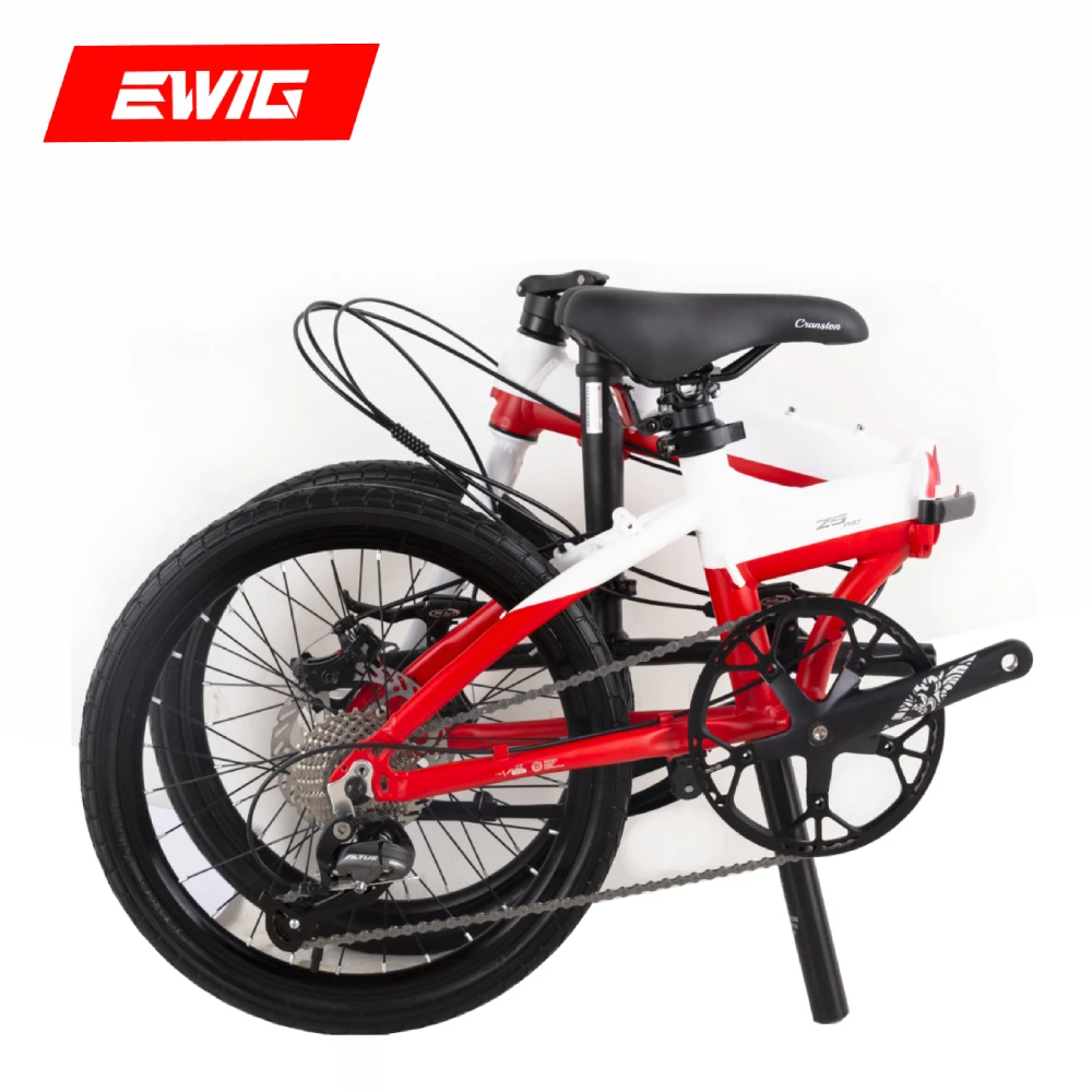 EWIG  Z5 pro New Design Folding Bike 9 Speed 20 Inch Aluminium Frame MINI City Foldable Bicycle for Women Bicicletas