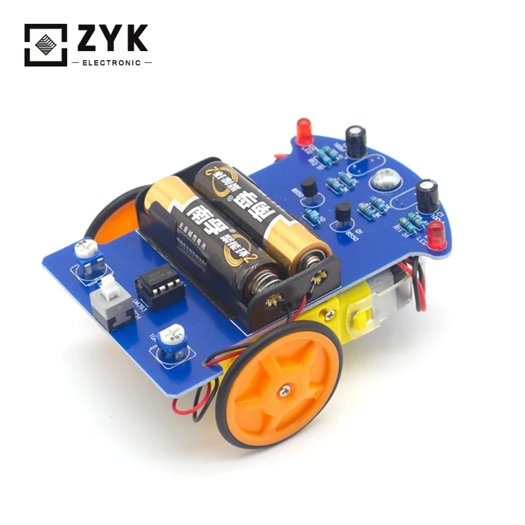  Интеллектуальная линия отслеживания ZYK Diy умный автомобильный комплект электронное Автомобильное устройство