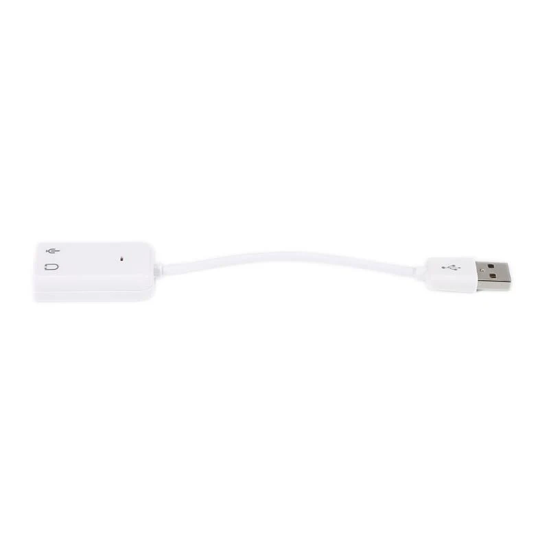 Внешняя звуковая карта USB 2 0 до 3 5 мм 3D Аудио гарнитура микрофон наушники 7 1 каналов адаптер для ноутбука