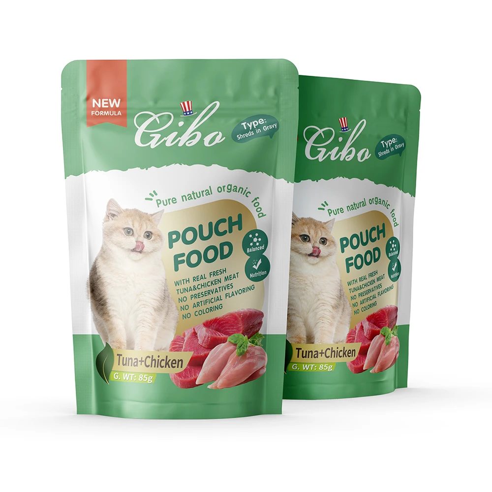 Giba Brand Pet Products Factory Directly Supply Tuna and Chicken Flavor Cat Wet Food Cat Liquid Treats Wholesale OEM