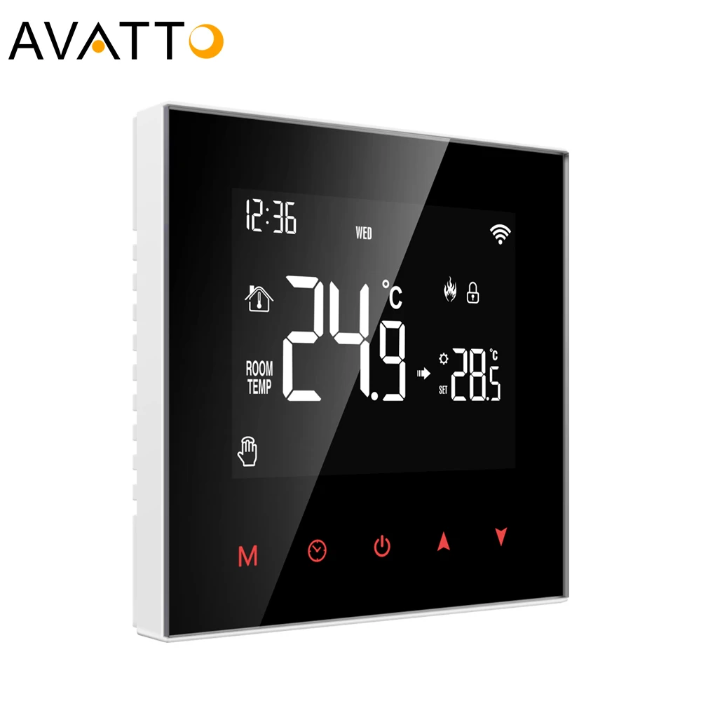 Vatto Голосовое управление, водяной газовый котел, подогрев пола, температура Tuya Smart Zigbee, цифровой программируемый термостат