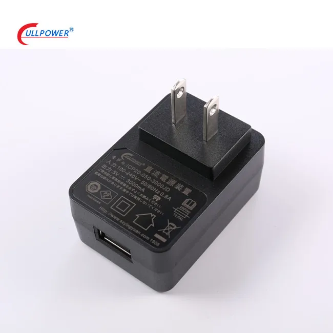UL CE GS KC PSE certificates interchangeable plugs 5.1V 2.5A  USB wall mounted ac dc power adapter