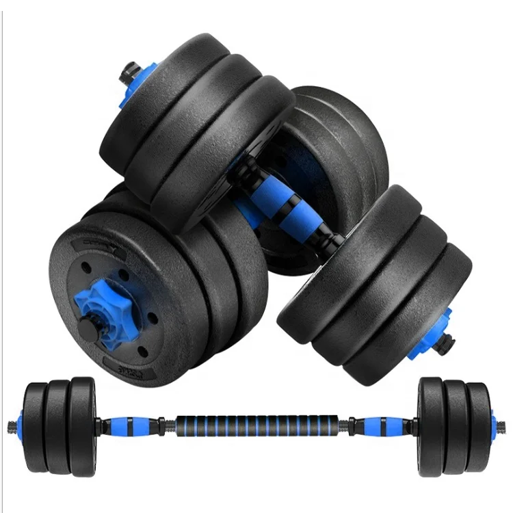Cheap adjustable gym equipment pvc dumbbell set 10kg 20kg 30kg 40kg 50kg weight dumbbell sets