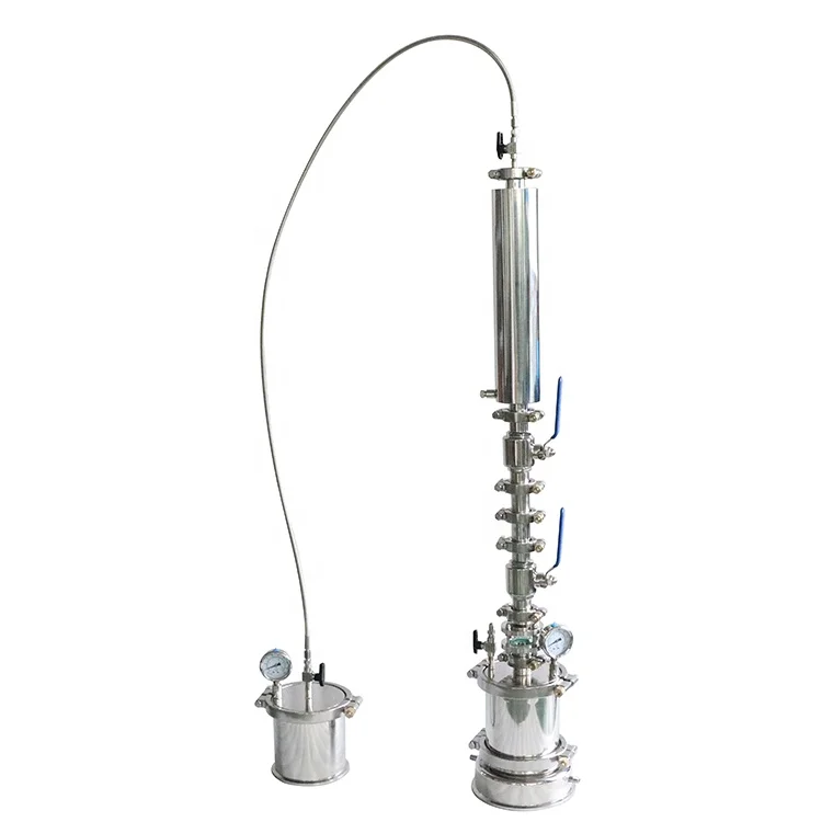 SUNTHAI Newest 135g Closed Loop Extractor with Jacketed Splatter Platter and CRC Column