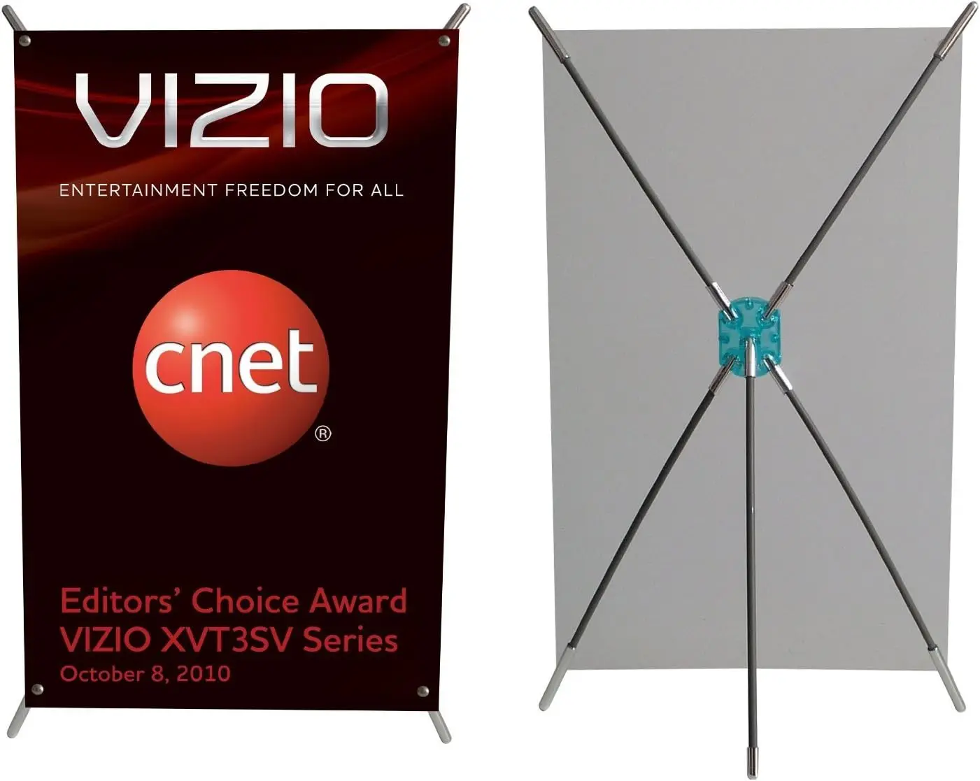 Mini Tabletop X Banner Stand tabletop Banner Stand Custom Color Fiberglass + Aluminum Pole 5-20 Days X Stand