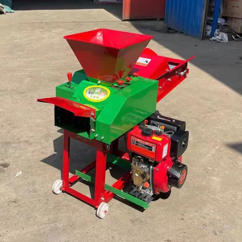 Top sale 3.8/8T hay forage chopper small chaff cutter machine with diesel engine grass chaff cutter machine animal feed