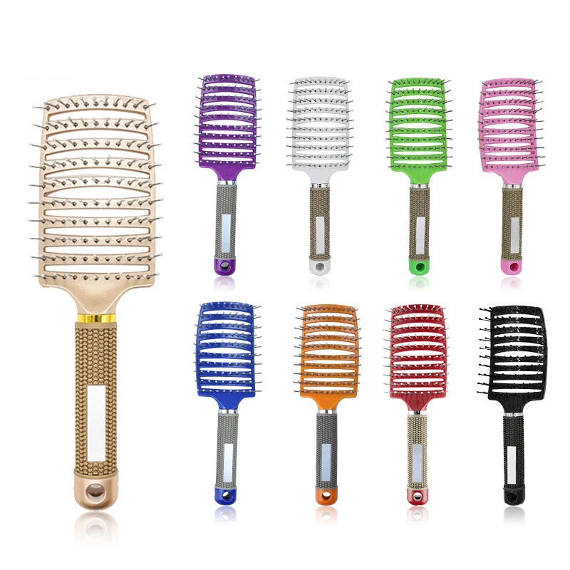 Hot Selling ABS Salon Styling Hairdressing Parting Hair Comb Curved Comb