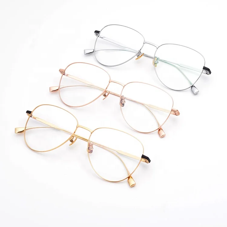 Ready Stock New Stylish Spectacle Frame Handmade Titanium Optical Frames Adjustable Eyeglasses
