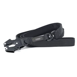 Tactical Nylon Pet Dog Leash With Durable Buckle And Clip,For Large Medium Dogs Training Running