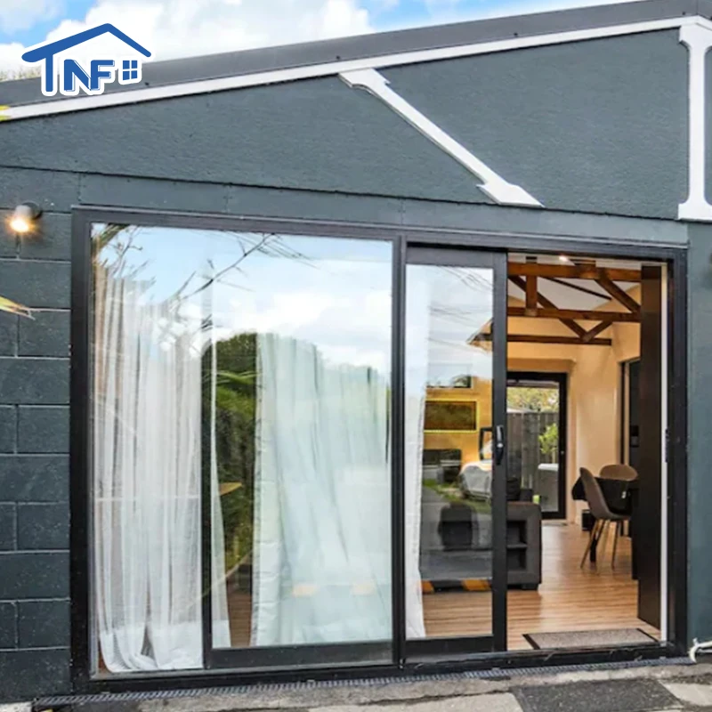 Modern Interior Security Swing Sliding PT PD Glass Door Tempered for Bedroom or Kitchen living room Use entry sliding door