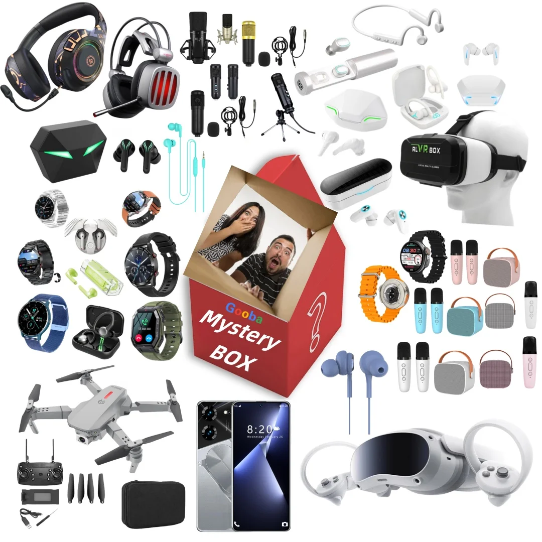 5 To 10  Mystery big box Electronic Gifts 100% surprise high quality may open telescope camera smartwatch mobile phone