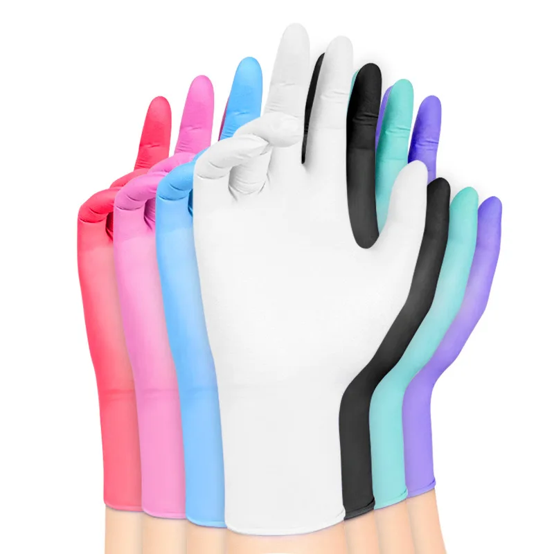 Nitrile Glove Disposable M4.0g Violet Blue Nitrile Gloves Powder Free Non Medical Industrial Use Bulk Nitrile Gloves Ready Stock