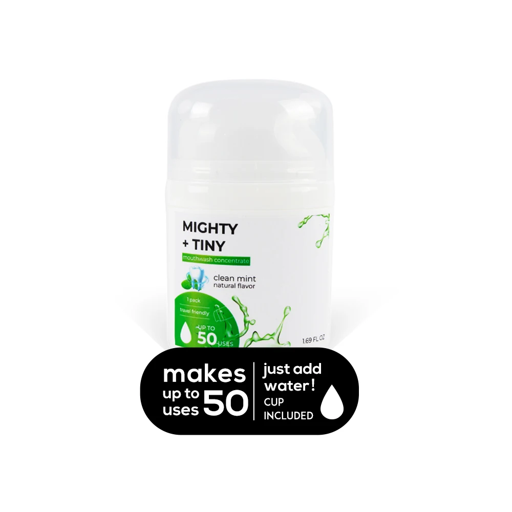 Private Label Mouthwash Cool Mint 50ml Concentrated Mouthwash Essence Fresh Breath Travel Size Mouthwash